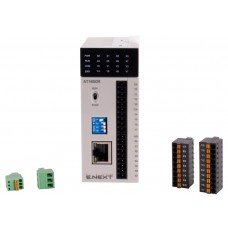 Програмований логічний контролер серії АT 24В 8(2шт 200кГц)DI 8DO (relay) 1 RS485 1 Ethernet