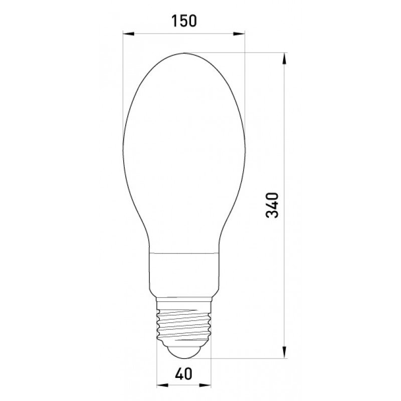 Лампа ртутно-вольфрамова e.lamp.hwl.e40.750, Е40, 750 Вт