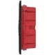 Корпус пластиковий на 12 модулів e.plbox.pro.w.12b.black вбудованний, чорний з непрозорими дверцятами IP40