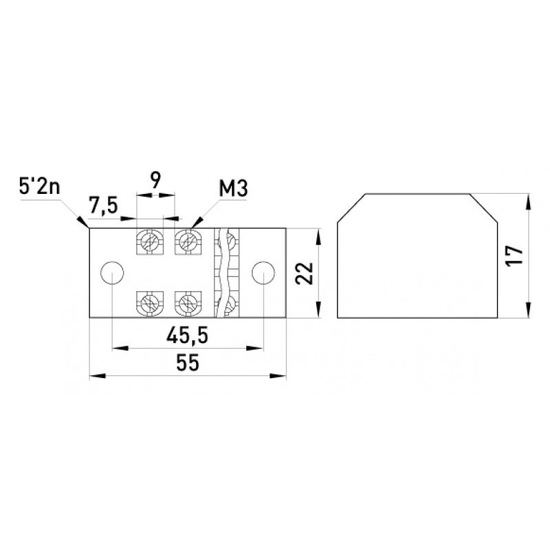 Клемна колодка захищена e.tc.protect.15.4, 15А, 4 полюса