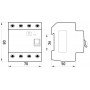 Вимикач диференційного струму e.rccb.pro.4.63.30, 4р, 63А, 30мА