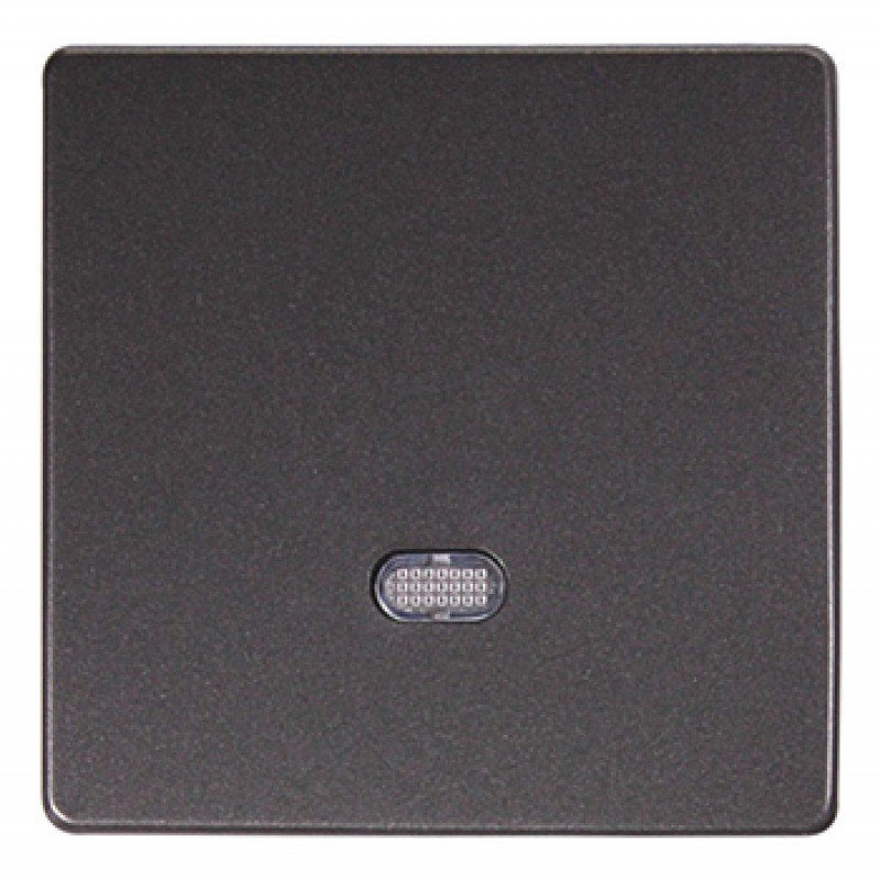 Кнопка e.lux.11651L.pn.anthracite одинарна "антрацит" з підсвіткою