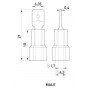 Наконечник ізольований e.terminal.stand.mdd1.25.250 (dd.m.0,5.1,5,l)