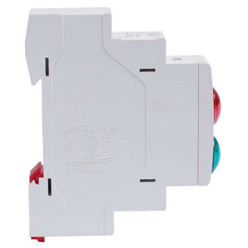 Індикатор на DIN-рейку e.i.din.220.red.green, червоно-зелений