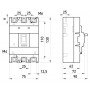 Силовий автоматичний вимикач e.industrial.ukm.60S.63, 3р, 63А