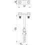 Тримач прута на стіні DR 8-10 (L=125)
