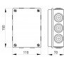Розподільча коробка e.db.pro.150.110.70u
