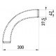 Кутовий металевий з'єднувач e.industrial.pipe.thread.angle.1-1/4", 90 град. з різьбою