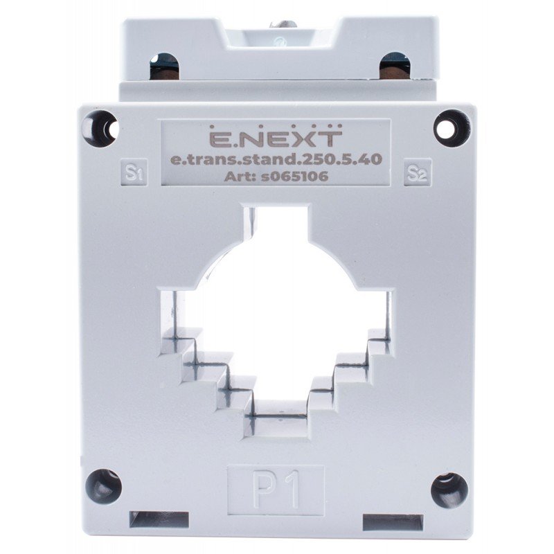 Трансформатор струму вимірювальний e.trans.stand.250.5.40, 250/5 А, клас 0,5, габарит 40