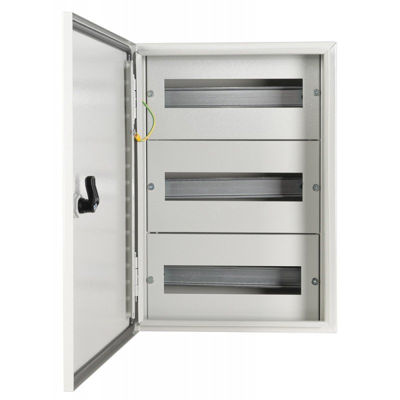 Корпус металевий e.mbox.industrial.w.36z IP41, що вбудовується, на 36 модулів