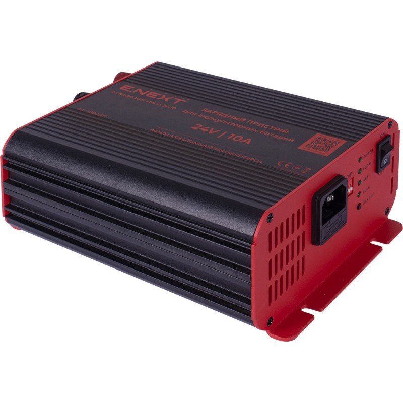 Зарядний пристрій для акумуляторних батарей e.charge.batt.stand.24.10 24В, 10А
