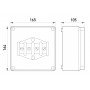 Коробка розподільча пластикова Z1 SO IP 55 з кабельними вводами (165*165*140)