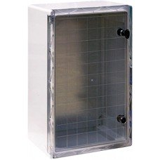 Корпус удароміцний з АБС-пластика e.plbox.400.600.200.tr, 400х600х200мм, IP65 з прозорими дверцятами