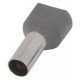 Ізольований наконечник e.terminal.stand.te.2.2.5.grey (TE2513 grey) 2x2,5 кв.мм, сірий