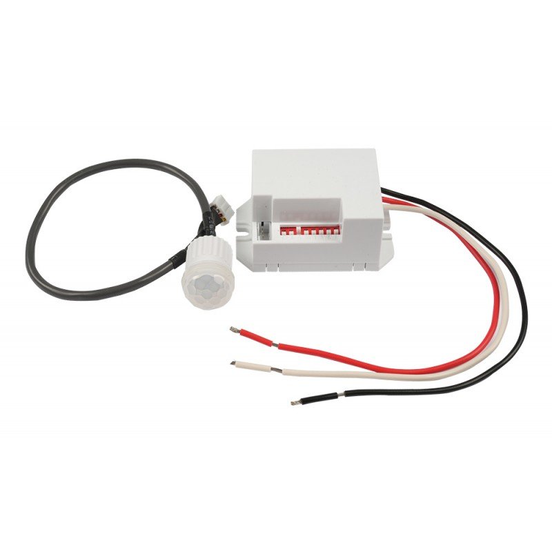 Датчик руху інфрачервоний e.sensor.pir.24.12-24.white, 360°, білий, 12В