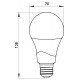 Лампа світлодіодна e.LED.lamp.stand.A70.E27.15.4000, 15Вт, 4000К 110лм/Вт