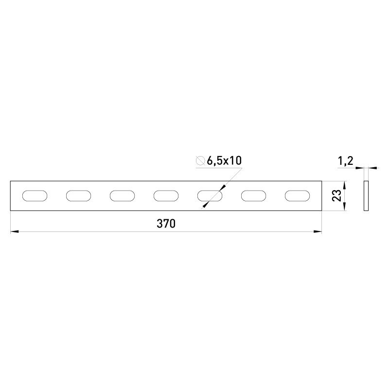 З'єднувальна пластина 370 мм ATK-5-2
