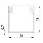 Короб пластиковий e.trunking.stand.16.16, 16х16мм, 2м