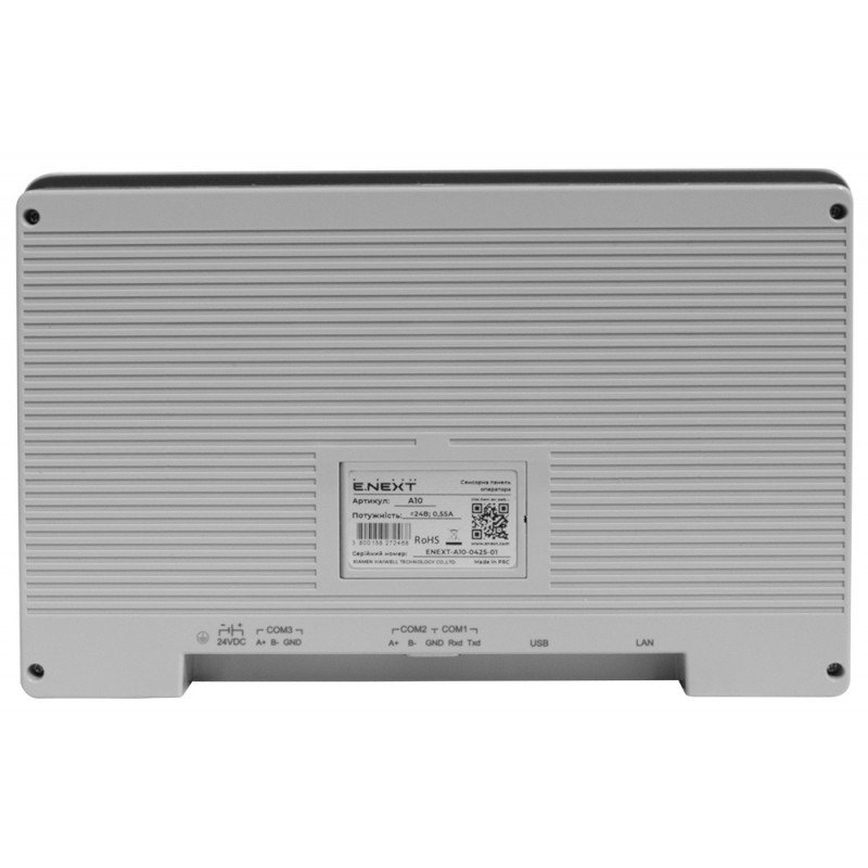 Сенсорна панель оператора серії А 10" 1280х800HD 24В 3 COM 1 LAN 1 USB Web API MQTT OPC UA Speaker Voice