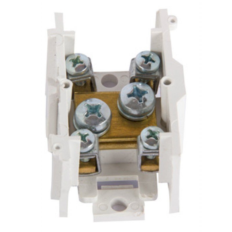 Клемна колодка прохідна e.tc.main.brass.35, 1х35 мм.кв./4х6 мм.кв., латунний контакт