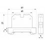 Набірна клемна колодка заземлення на DIN-рейку e.tc.z.din.pro.2.5