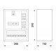 Корпус e.mbox.stand.n.f1.16.z металевий, під 1-ф. лічильник, 16 мод., навісний, з замком