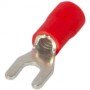 Ізольований наконечник вилковий e.terminal.stand.sv.5,5.6.red 4-6 кв.мм, червоний