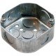 Коробка розпаячна e.industrial.pipe.db.octa для труб, металева восьмикутна з кришкою, товщина стінки 1,5ммм