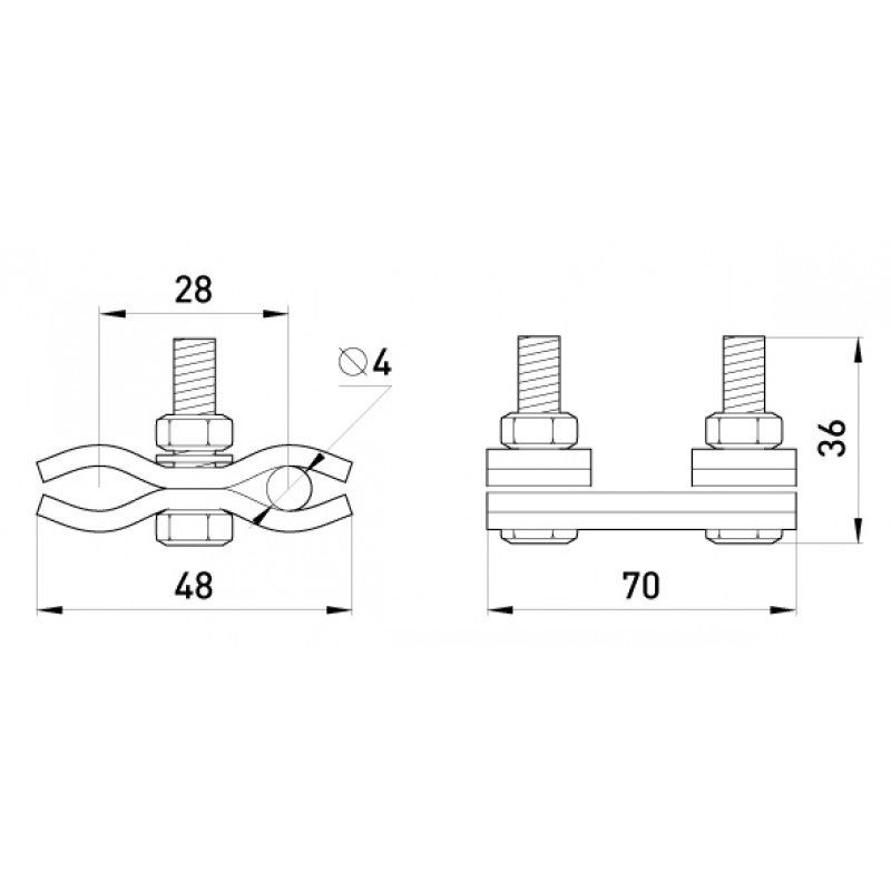 Плашковий затискач e.clamp.ps.1.1