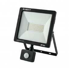 Прожектор світлодіодний з датчиком руху e.LED.flood.stand.sensor.50.6000, 50Вт, 6000К