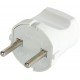 Вилка побутова e.plug.001.10, без з/к,10А біла