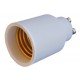 Перехідник e.lamp adapter.GU10/Е27.white, з патрону GU10 на Е27, пластиковий