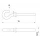 Анкерний посилений гак e.anchor.hook.pro.M10.15.75.a, М10, 15х75мм