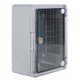 Корпус з ABS-пластику e.plbox.pro.p.40.30.21.tr з прозорими дверцятами 400x300x210мм ІР65