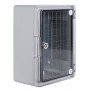 Корпус з ABS-пластику e.plbox.pro.p.40.30.21.tr з прозорими дверцятами 400x300x210мм ІР65