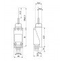 Вимикач кінцевий e.limitswitch.08 важіль-ексцентрик зі стрижнем