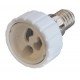 Перехідник e.lamp adapter.Е14/GU10.white, з патрону Е14 на GU10, пластиковий