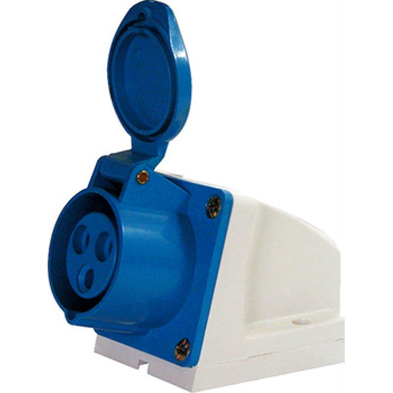 Силова розетка стаціонарна e.socket.pro.4.32, 4п., 380В, 32А (124)