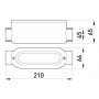 З'єднувач ревізійний прямий e.industrial.pipe.db.revise.direct.1-1/2" для труб 1-1/2"