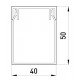 Короб пластиковий перфорований e.trunking.perf.stand.40.50, 40х50мм, 2м