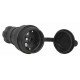 Розетка переносна з захисною кришкою каучукова e.socket.rubber.029.16, з з/к, 16А