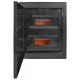Корпус пластиковий на 24 модулів e.plbox.pro.w.24b.black вбудованний, чорний з непрозорими дверцятами IP40