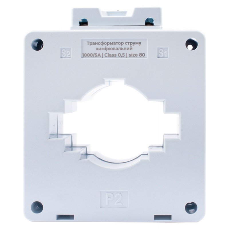 Трансформатор струму вимірювальний e.trans.stand.1000.5.80, 1000/5 А, клас 0,5, габарит 80