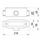 З'єднувач ревізійний Т-подібний e.industrial.pipe.db.revise.t.1-1/2" для труб 1-1/2"