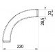 Кутовий металевий з'єднувач e.industrial.pipe.thread.angle.1", 90 град. з різьбою