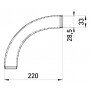 Кутовий металевий з'єднувач e.industrial.pipe.thread.angle.1", 90 град. з різьбою