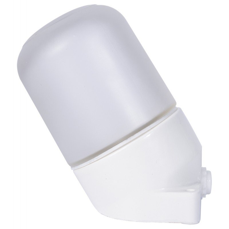 Світильник e.light.sauna.skew.1.60.27.white, Е27,60Вт,IP54, корпус керамічний, термостійкий, білий