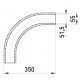 Кутовий з'єднувач металевий e.industrial.pipe.angle.2" без різьби, 90 град.