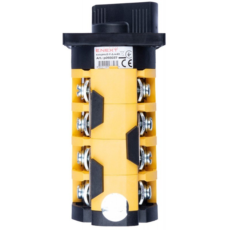 Пакетний перемикач e.cs.pro.0-Y-Δ.4.63, Зірка-Трикутник (0-Y-Δ), 4p, 63A