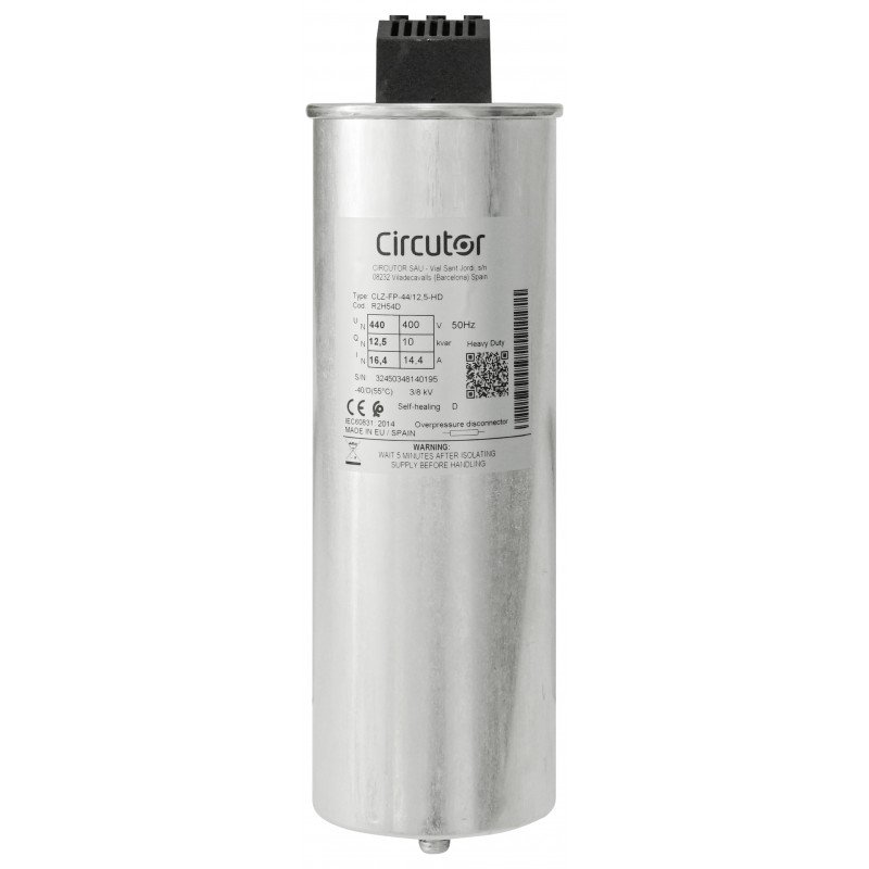 Конденсатор CLZ-FP-44/12,5-HD 10кВАр, 400В (12.5кВАр 440В) трифазний самовідновлювальний циліндричний